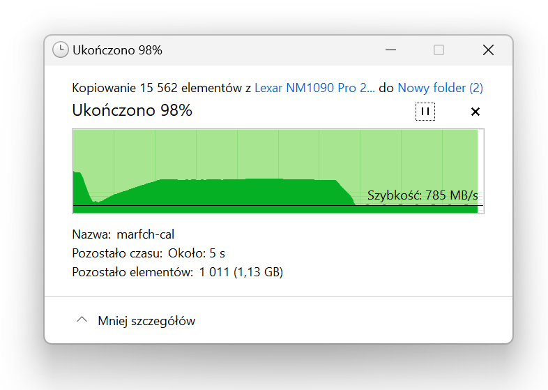 Lexar NM1090 Pro 2 TB - test flagowego dysku PCIe 5.0 od Lexara